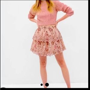 Gap × LoveShackFancy Floral Flippy Skirt Size Medium